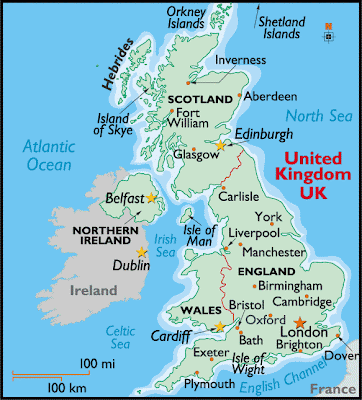 England Map Cities