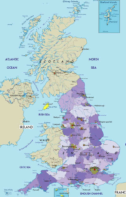 England Map Cities