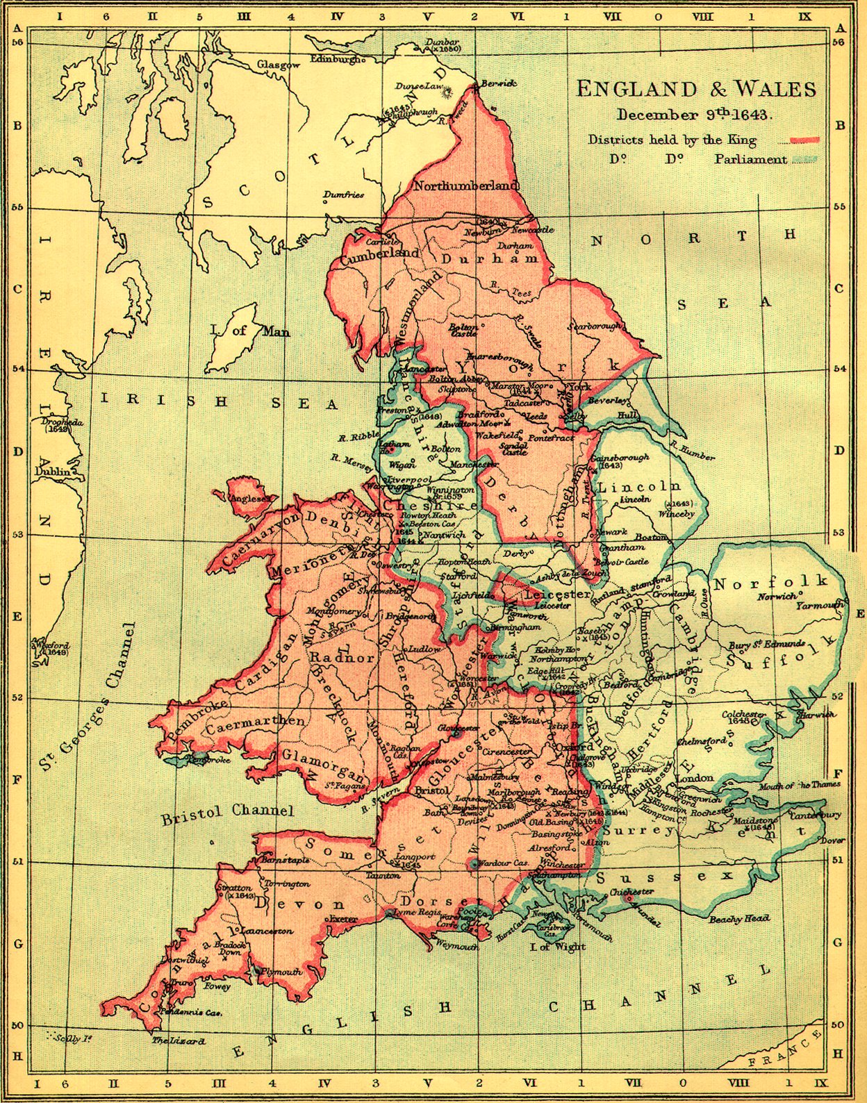 England Map Cities And Towns