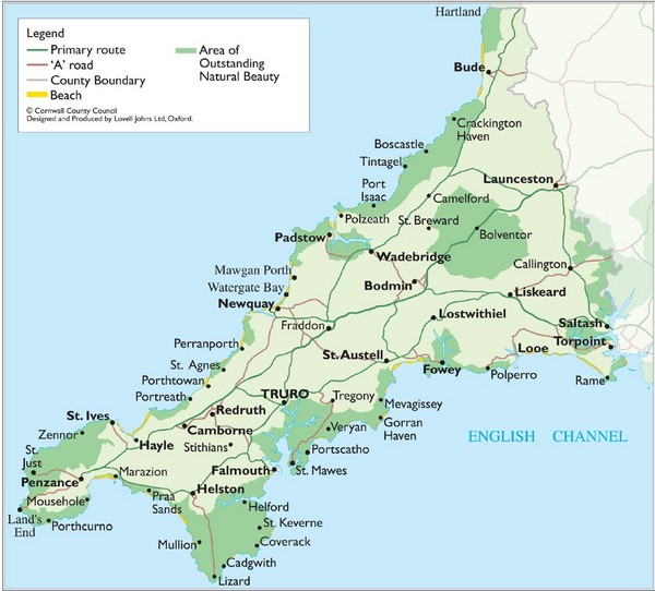 England Map Cities And Towns