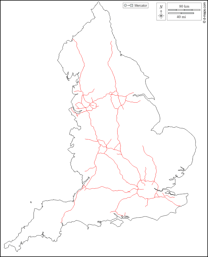 England Map Outline