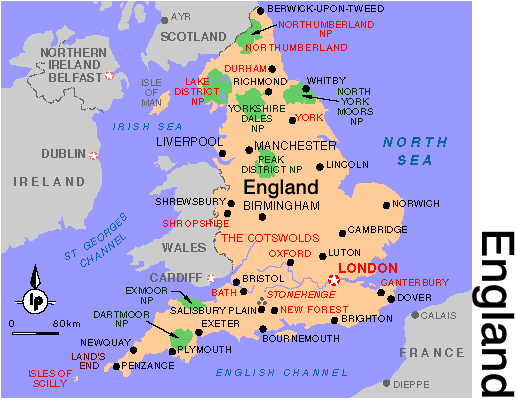 England Map Uk