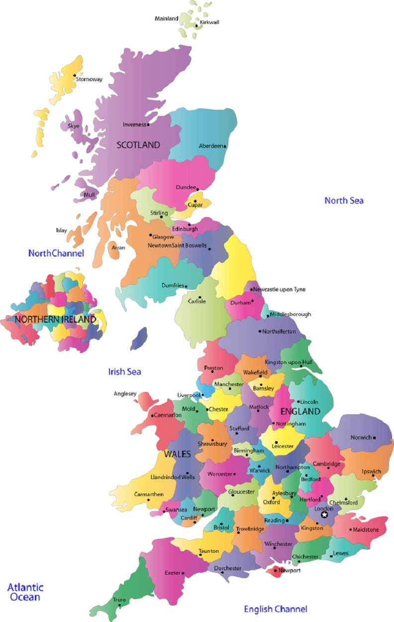 England Map Uk