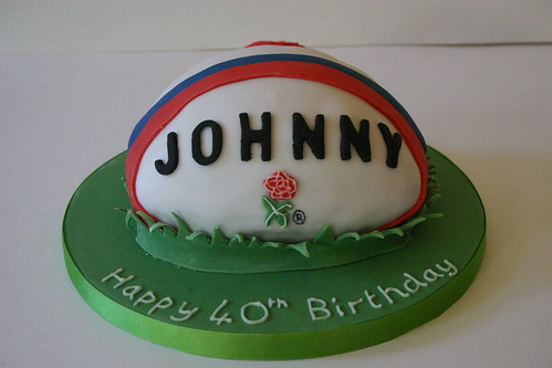 England Rugby Ball Cake