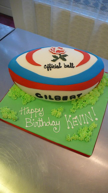 England Rugby Ball Cake