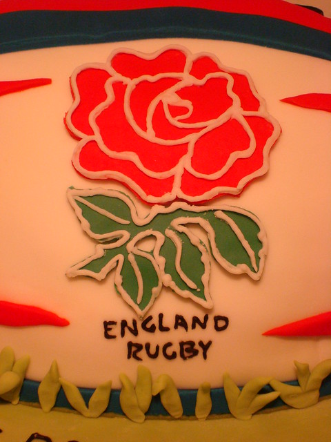 England Rugby Ball Cake