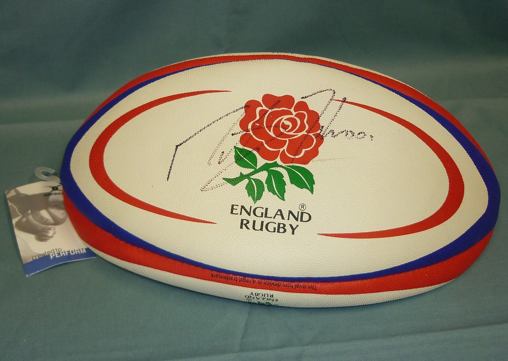 England Rugby Ball Signed