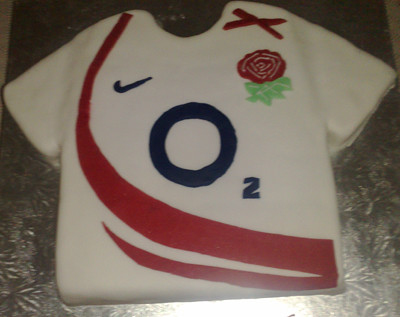 England Rugby Shirt Cake