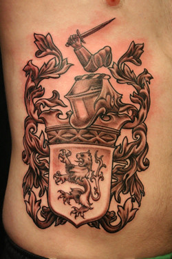 English Family Crest Tattoos