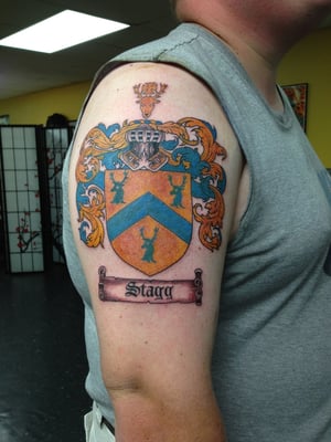 English Family Crest Tattoos