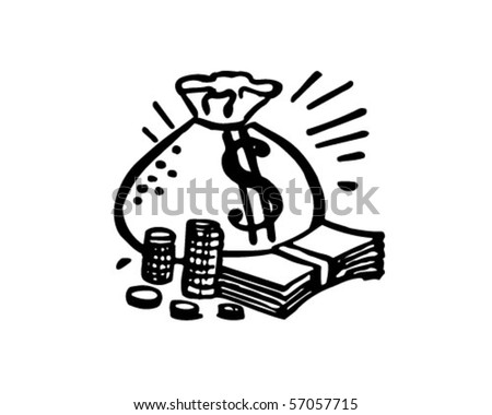 English Money Bag Clipart