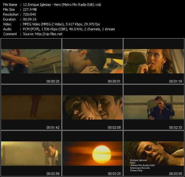 Enrique Iglesias Hero Video Song Download