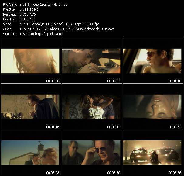 Enrique Iglesias Hero Video Song Download