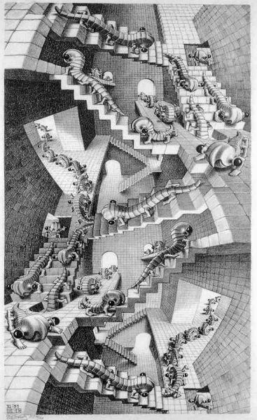 Escher Art Stairs