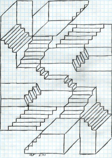 Escher Drawings Stairs