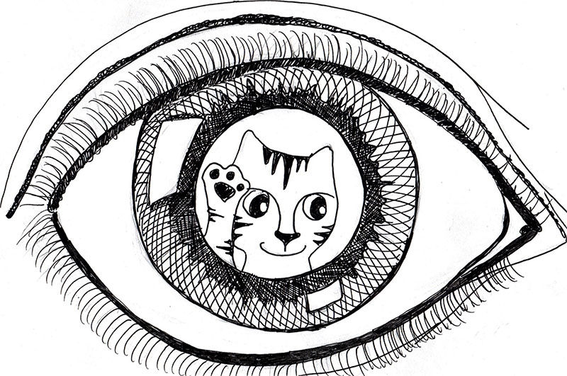 Escher Eye Drawing