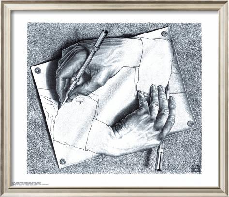 Escher Hands Drawing