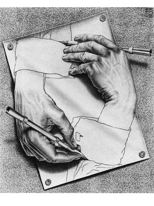 Escher Hands Drawing