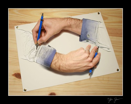 Escher Hands Drawing