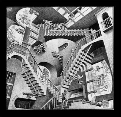 Escher Stairs Painting