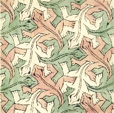 Escher Tessellations Lizard