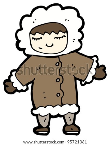 Eskimo Cartoon Black And White