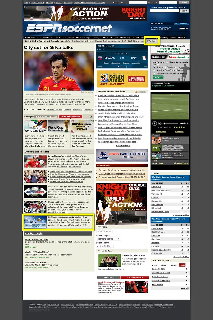 Espnsoccernet.com Home