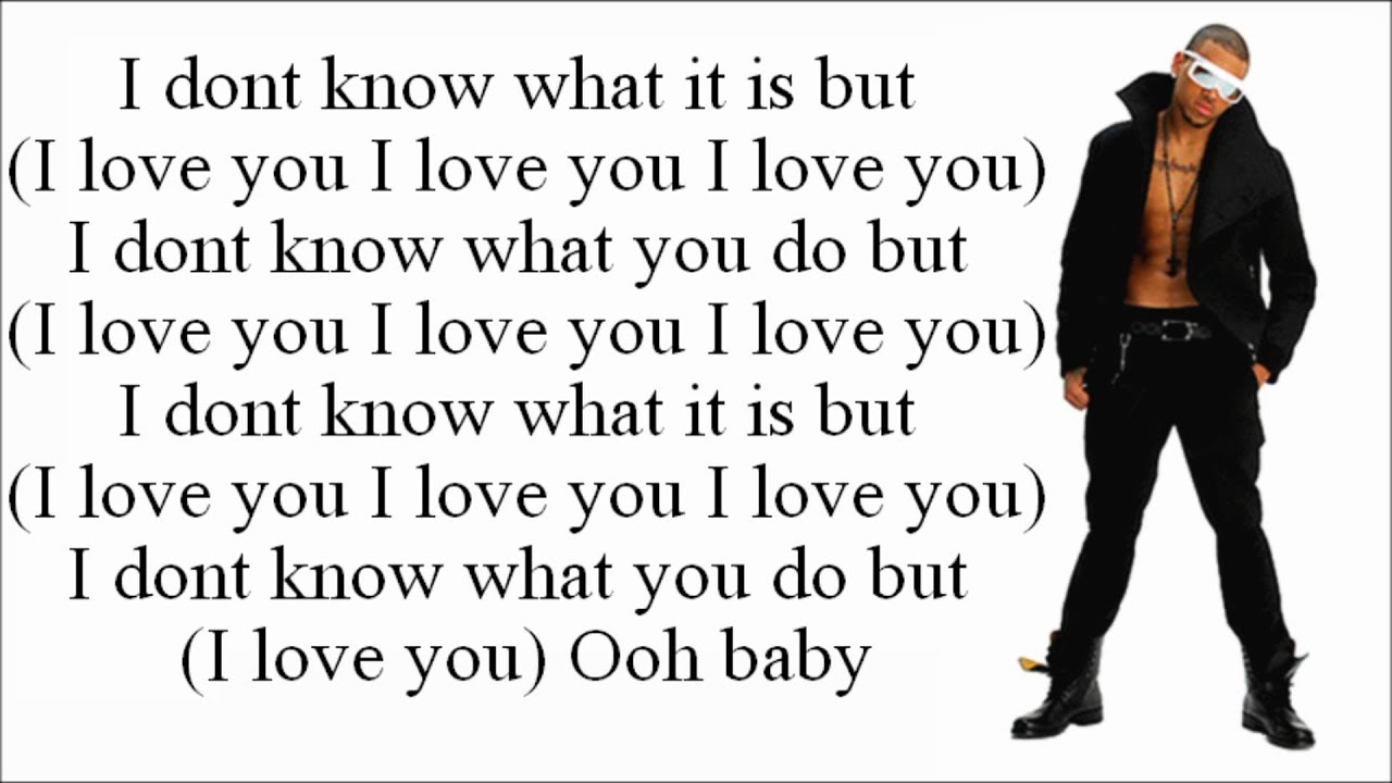 Ester Dean Ft Chris Brown I Love You Lyrics