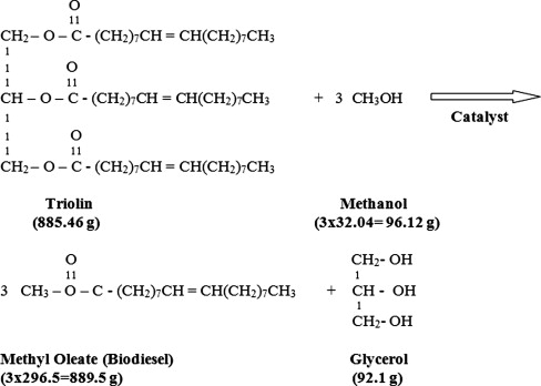 Esterification Reaction Equation