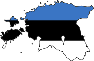 Estonia Flag Map