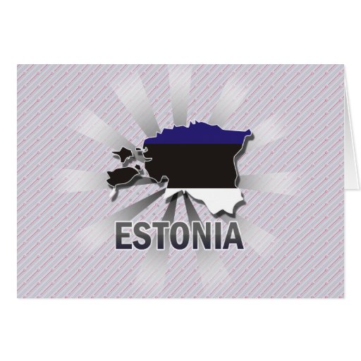 Estonia Flag Map