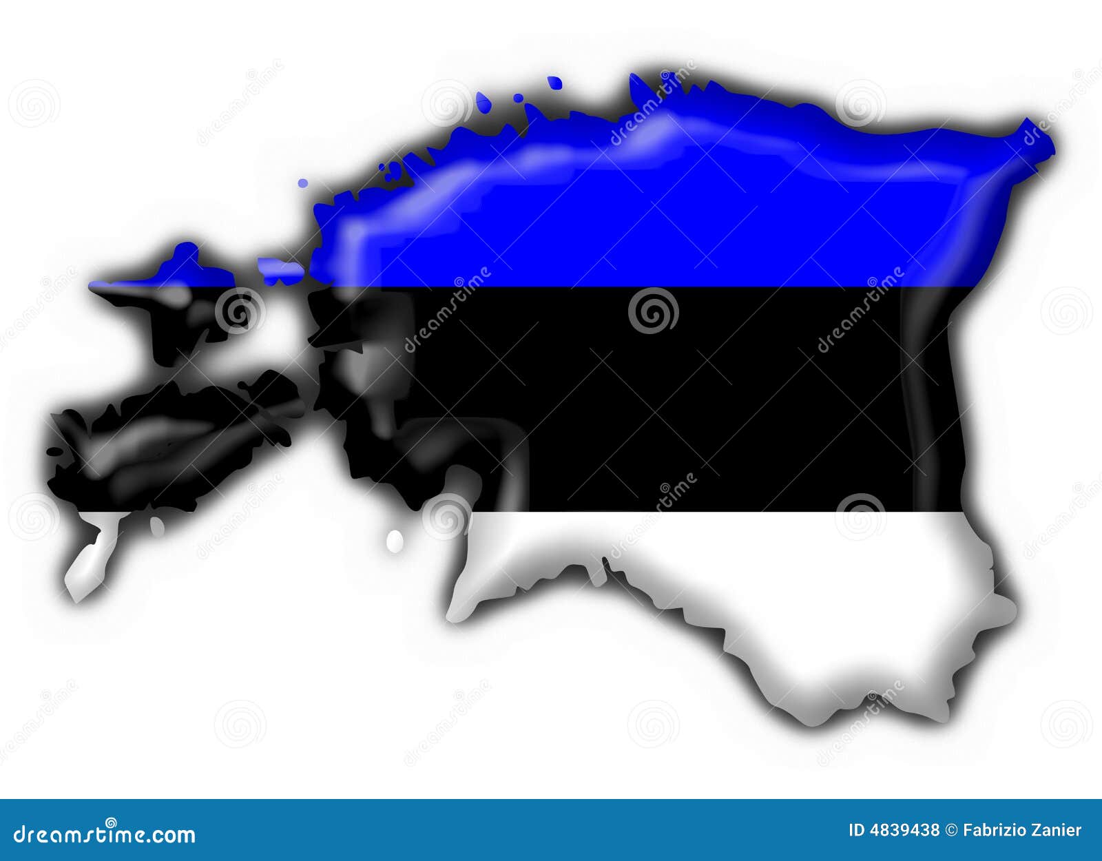 Estonia Flag Map