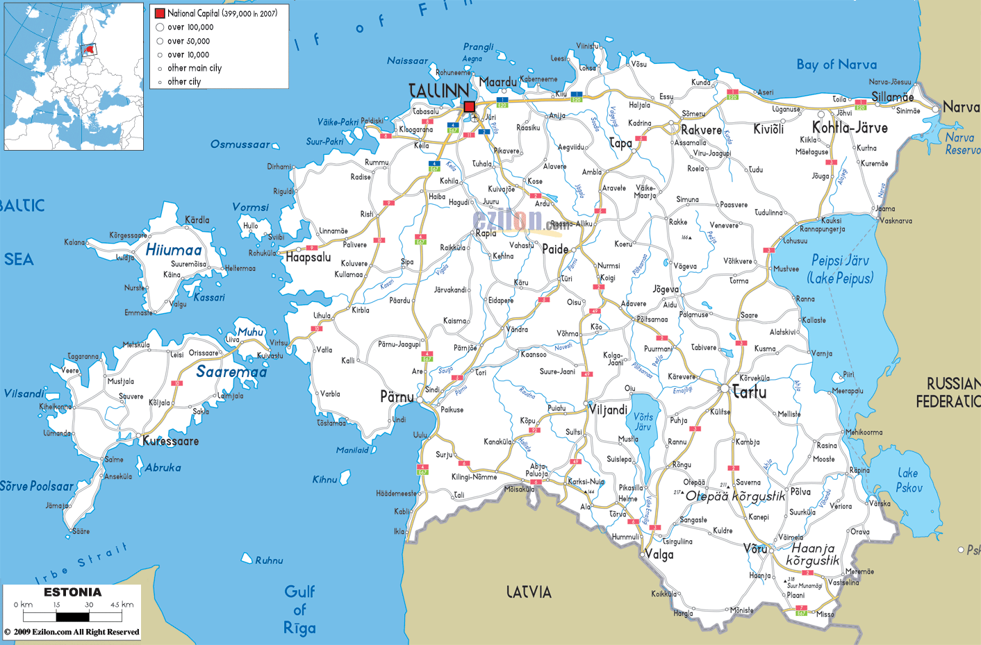 Estonia Map