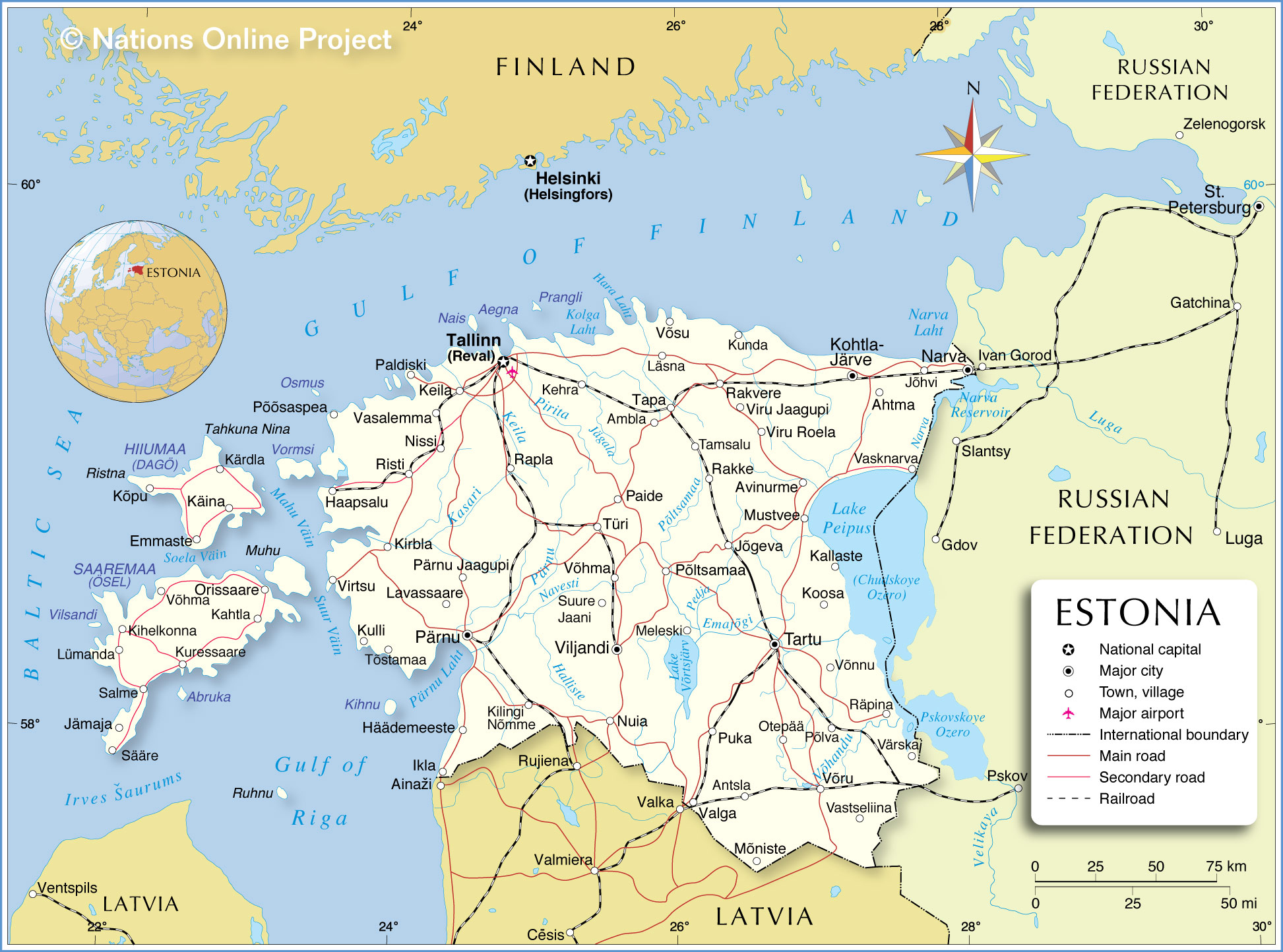 Estonia Map