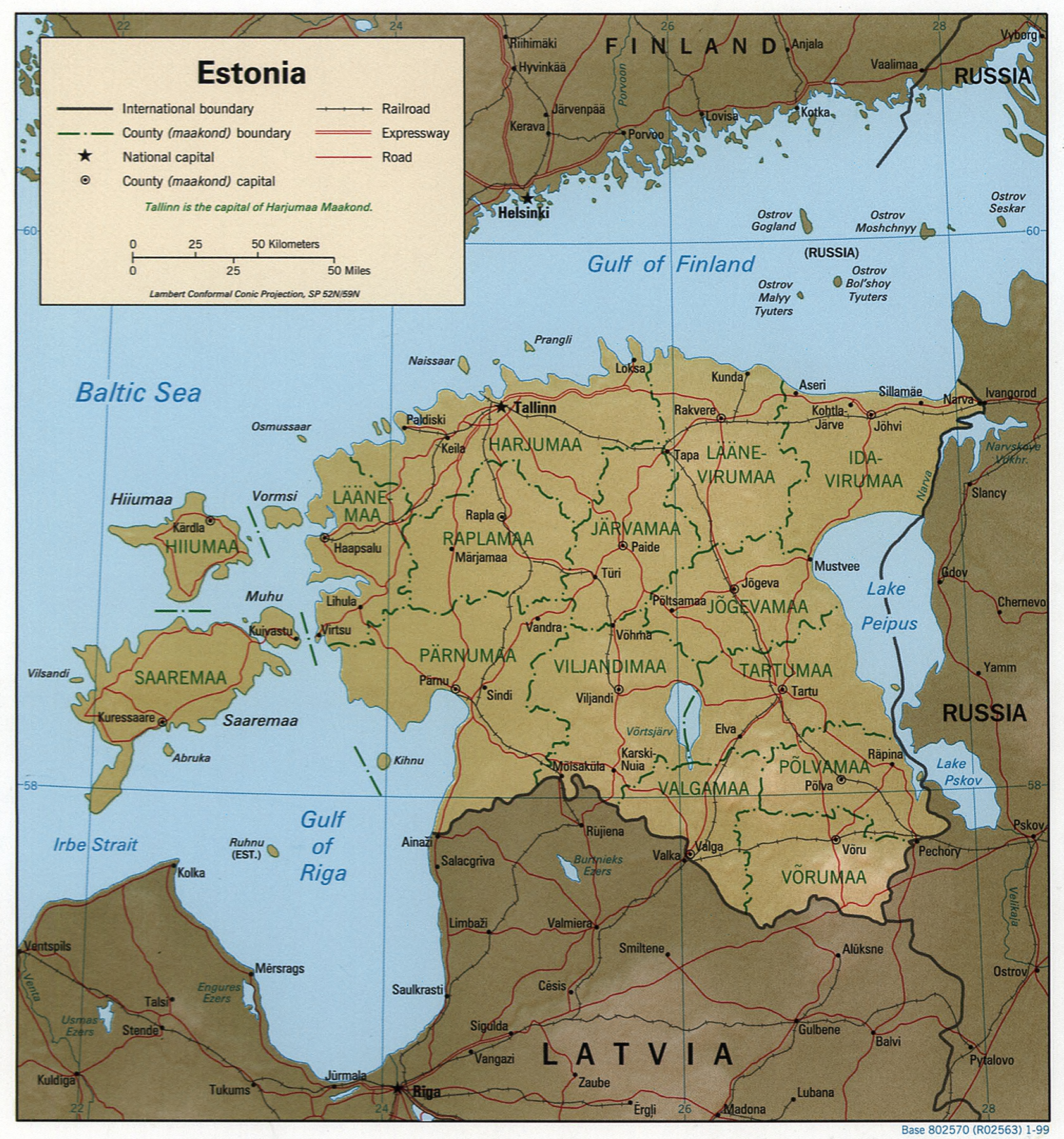 Estonia Map Europe