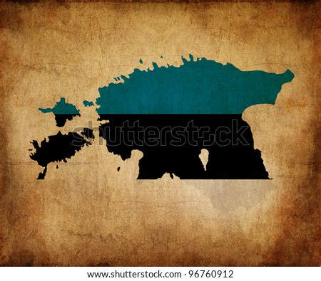 Estonia Map Outline