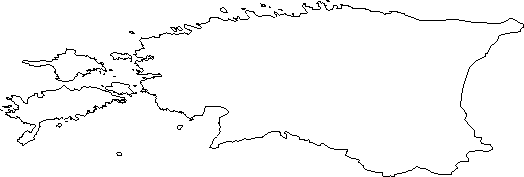 Estonia Map Outline