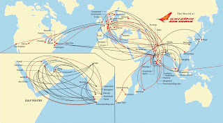 Estonian Airlines Route Map