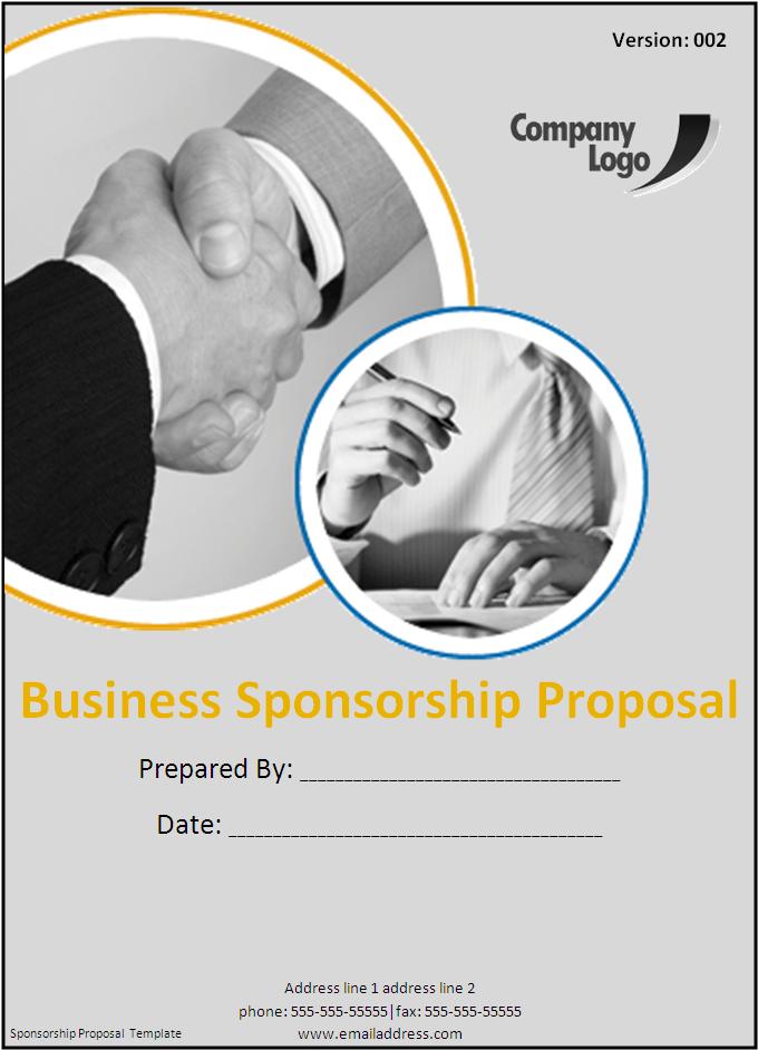 Event Sponsorship Form Template