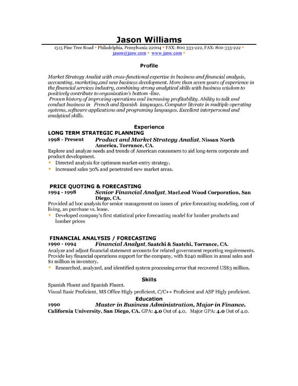 Examples Of Resumes For Teenagers