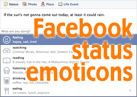 Facebook Emoticons 2013 Status