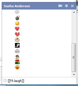 Facebook Emoticons List For Chat 2012