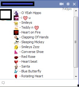 Facebook Icon Codes On Chat