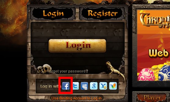 Facebook Login Button Icon