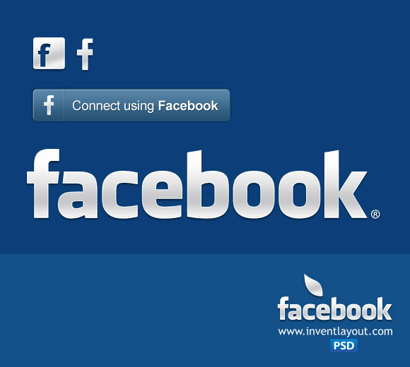 Facebook Login Button Psd