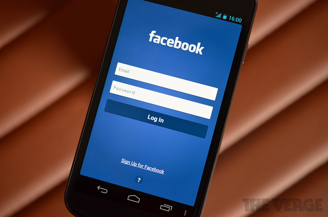 Facebook Login Home Page Mobile