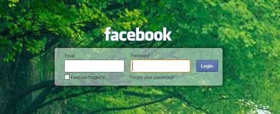 Facebook Login Page Facebook Home Page Login Page O