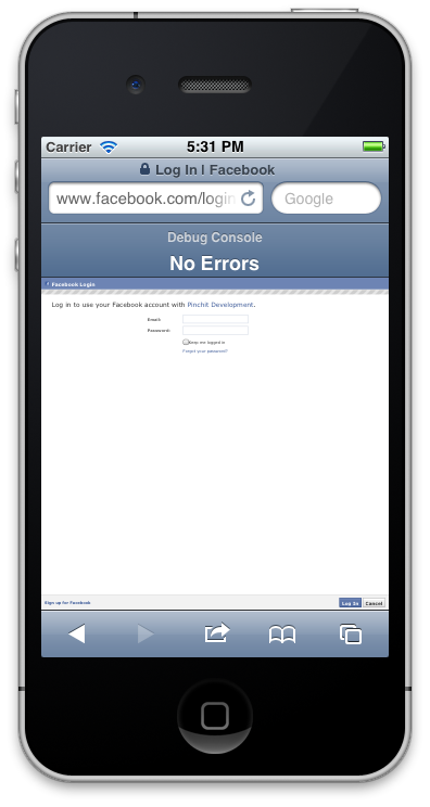 Facebook Login Page For Mobile