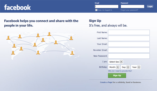 Facebook Login Page Funny