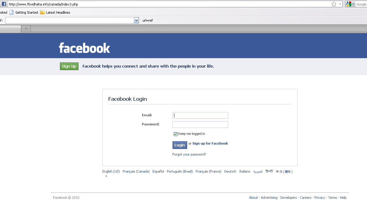 Facebook Login Php Example